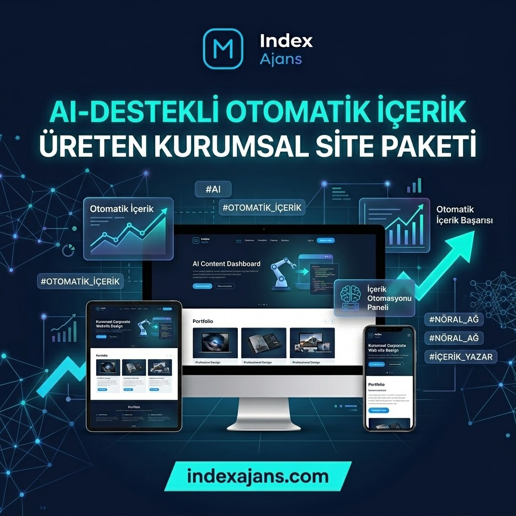 AI Destekli Otomatik İçerik Üreten Kurumsal Site Paketi