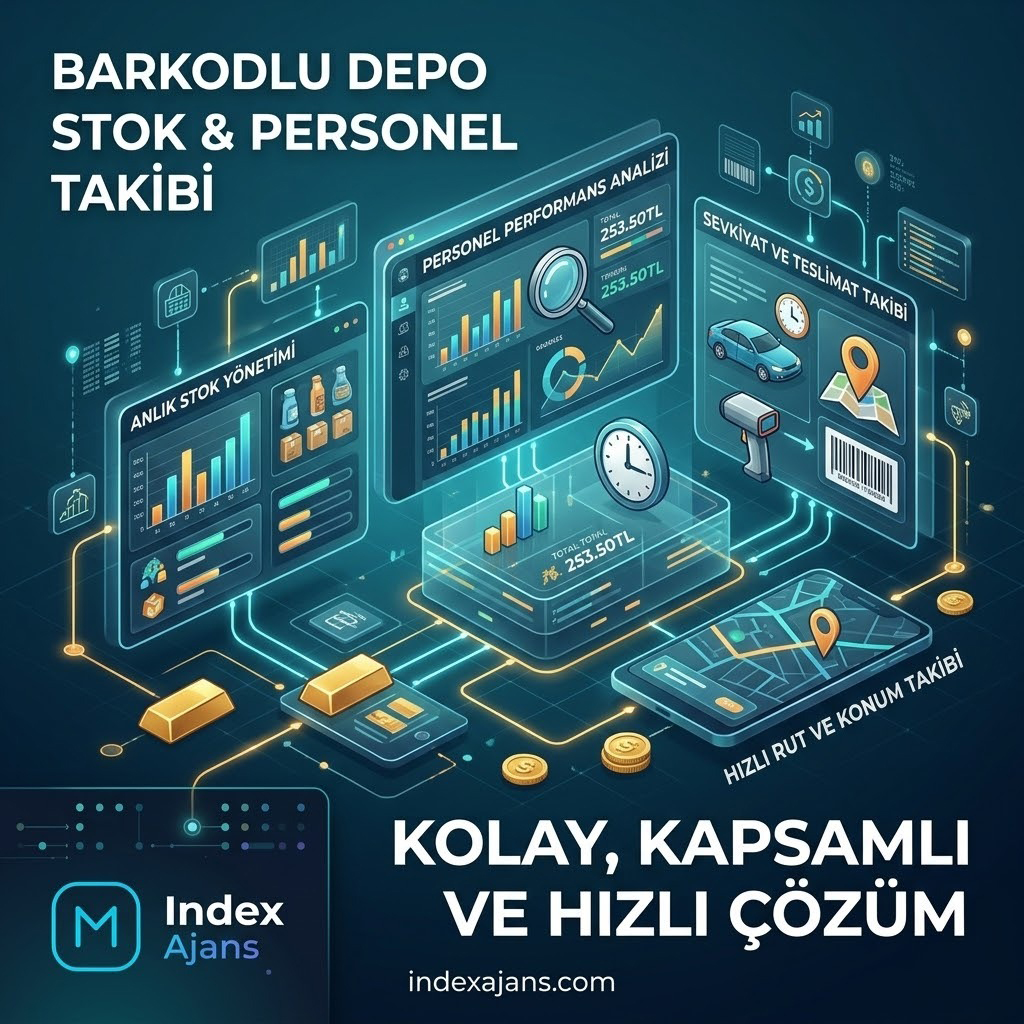 Barkodlu Depo, Stok ve Personel Performans Takip Sistemi