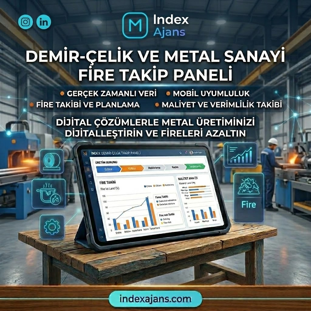 Demir-Çelik ve Metal Sanayi Fire Takip Paneli