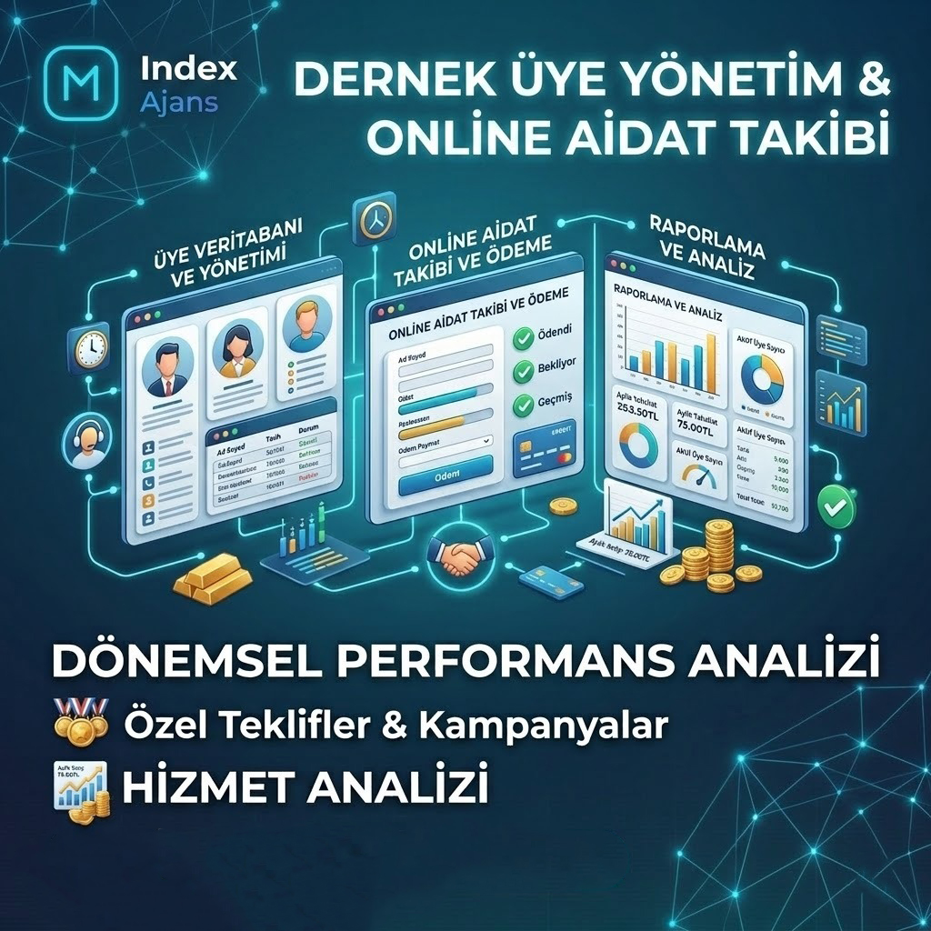Dernek Üye Yönetim ve Online Aidat Takip Sistemi