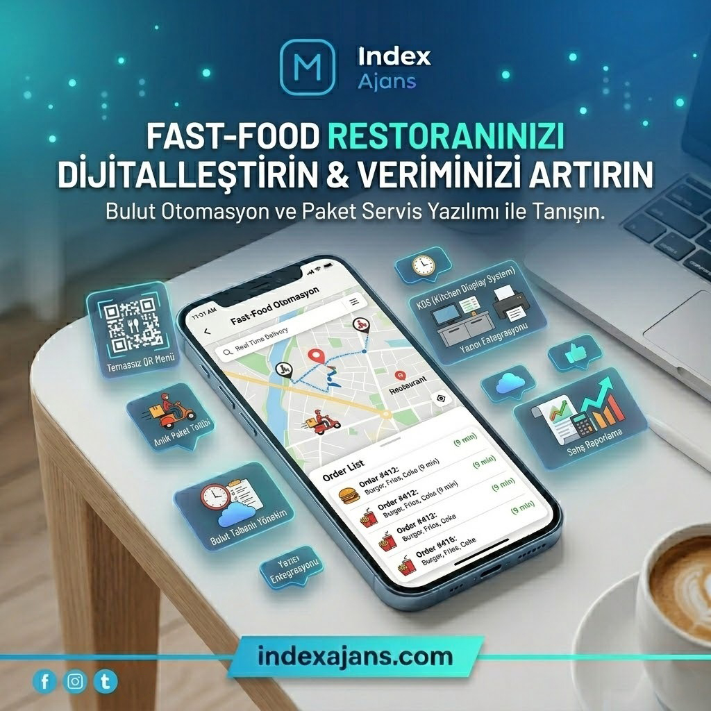 Fast Food & Restoran Bulut Otomasyon ve Paket Servis Yazılımı