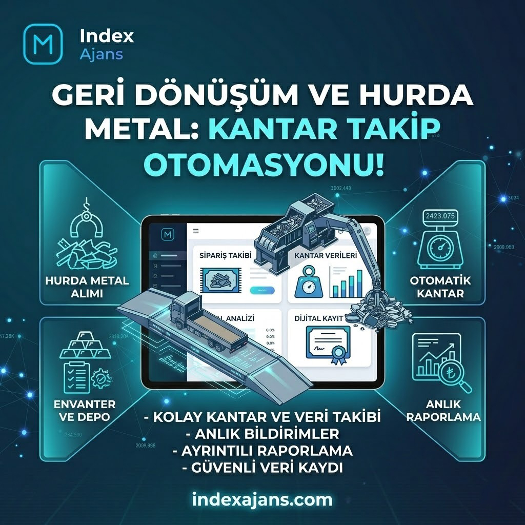 Geri Dönüşüm ve Hurda Metal Kantar Takip Otomasyonu