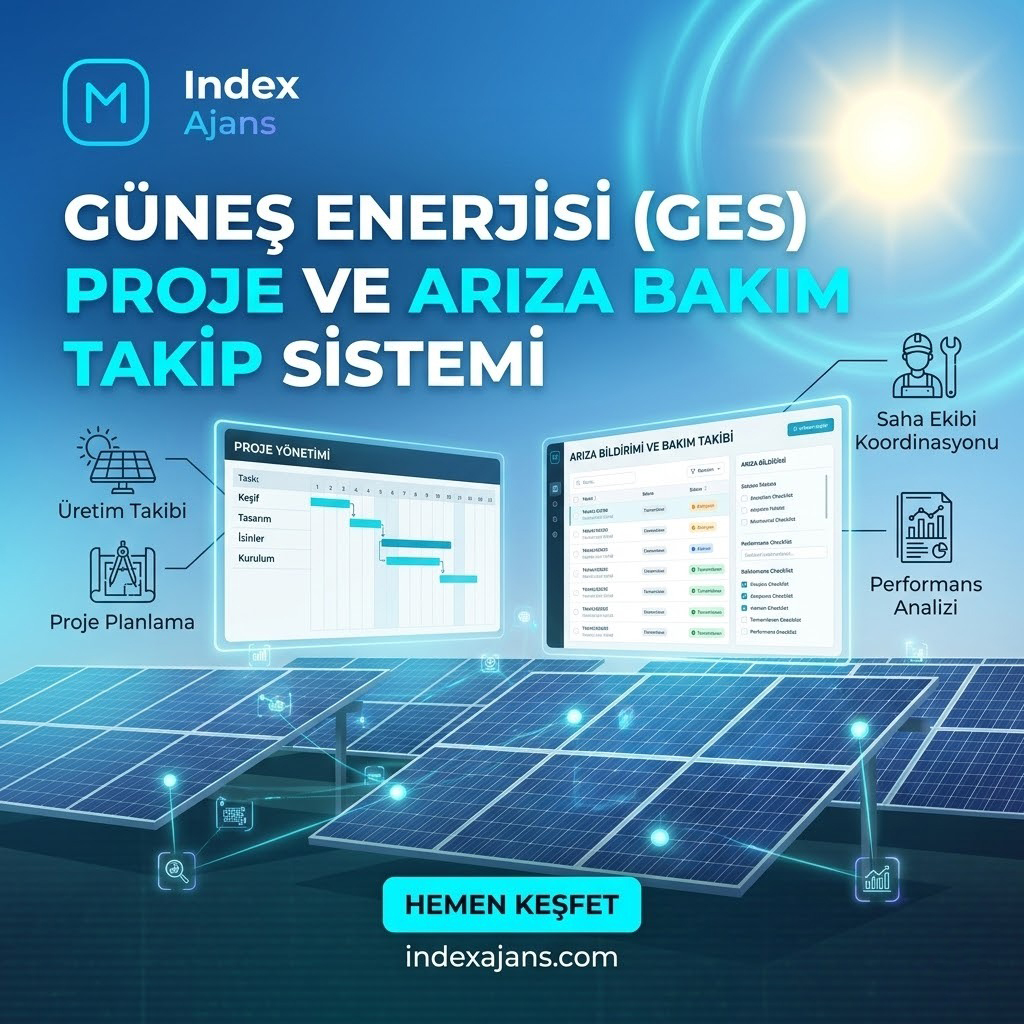Güneş Enerjisi (GES) Proje ve Arıza Bakım Takip Sistemi