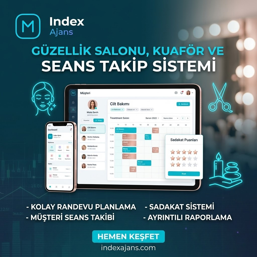 Güzellik Salonu, Kuaför ve Spa Seans Takip Sistemi