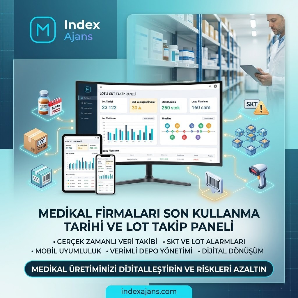 Medikal Firmaları Son Kullanma Tarihi ve Lot Takip Paneli