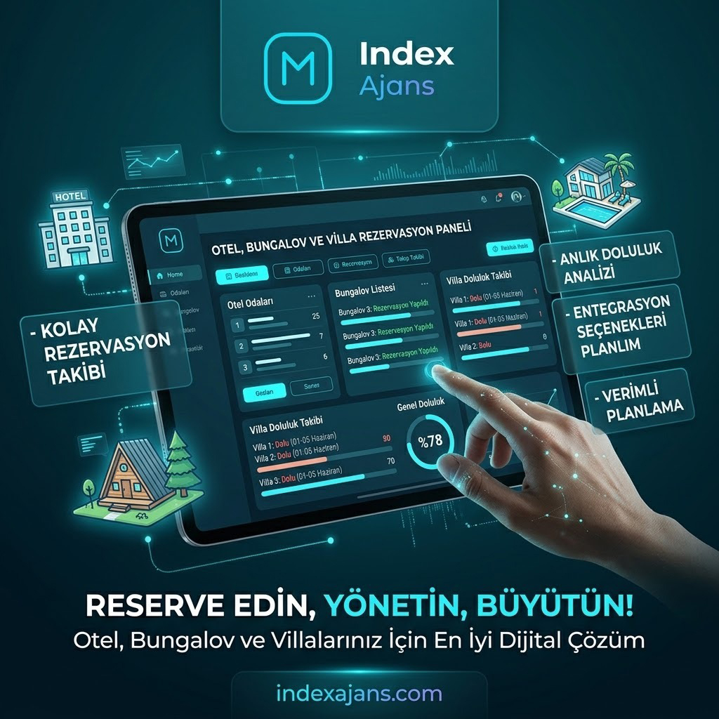 Otel, Bungalov ve Villa Rezervasyon & Doluluk Takip Sistemi