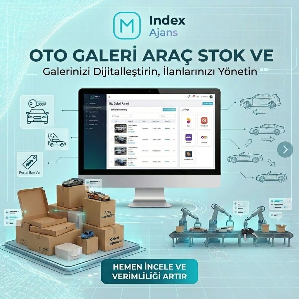 Oto Galeri Araç Stok ve İlan Entegrasyon Paneli