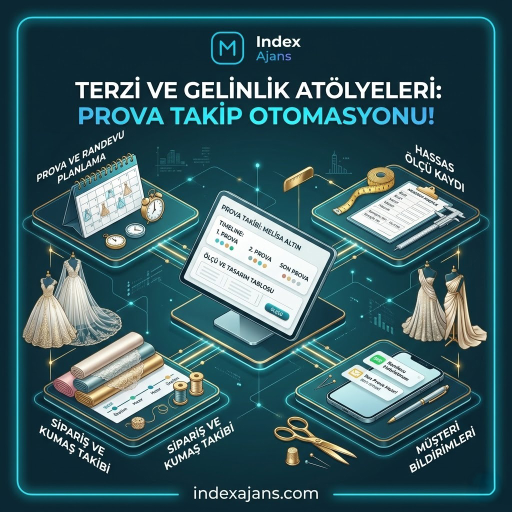 Terzi ve Gelinlik Tasarım Atölyeleri Prova Takip Otomasyonu